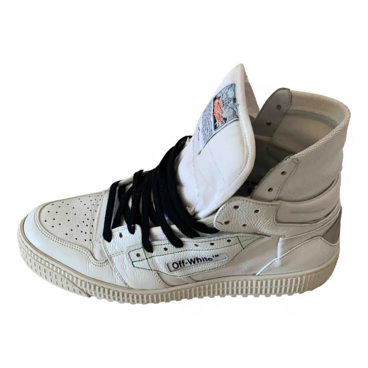 Off-Court leather high trainers Off-White