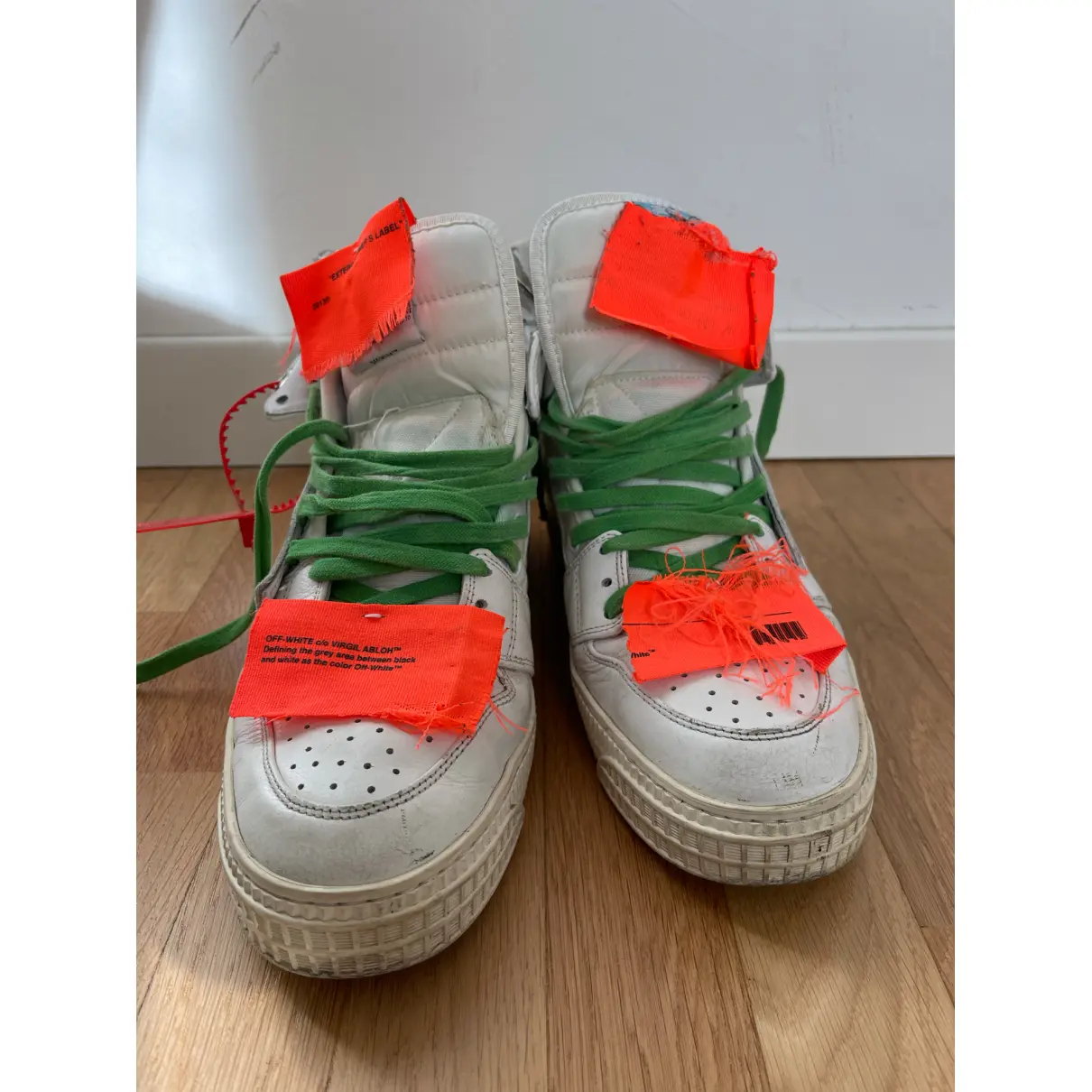 Buy Off-White Off-Court leather high trainers online