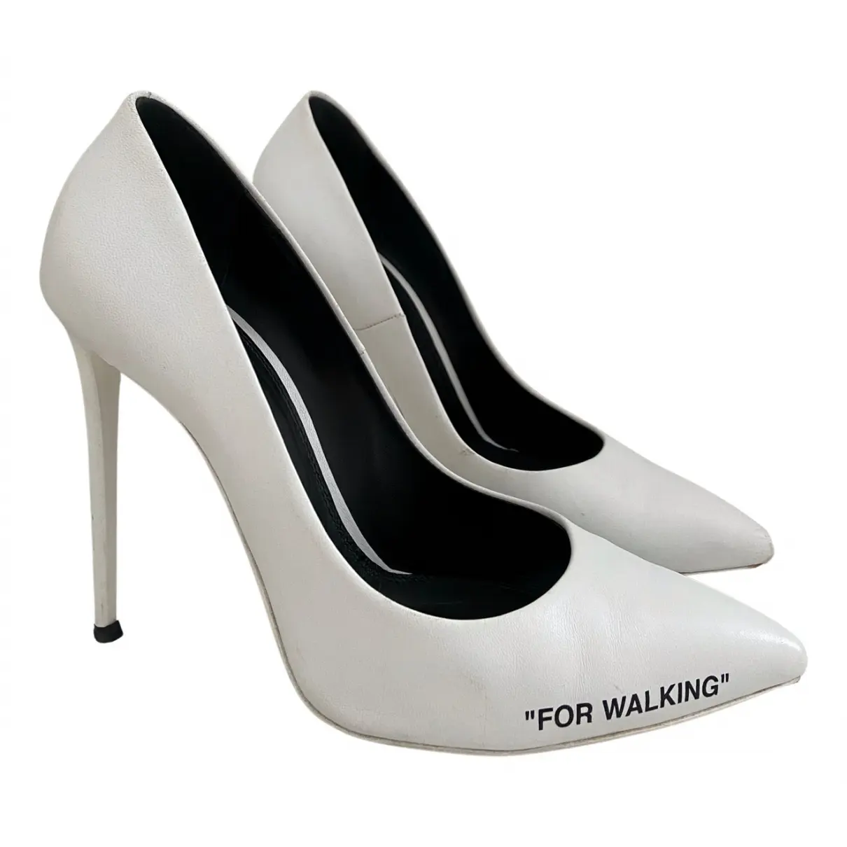 Leather heels Off-White