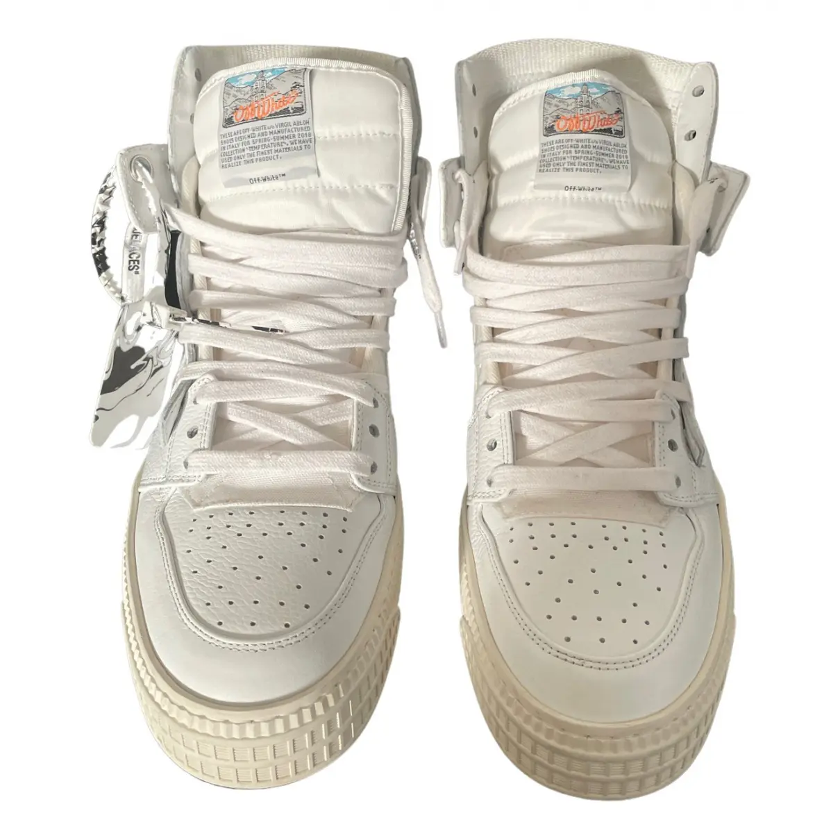 Leather high trainers Off-White