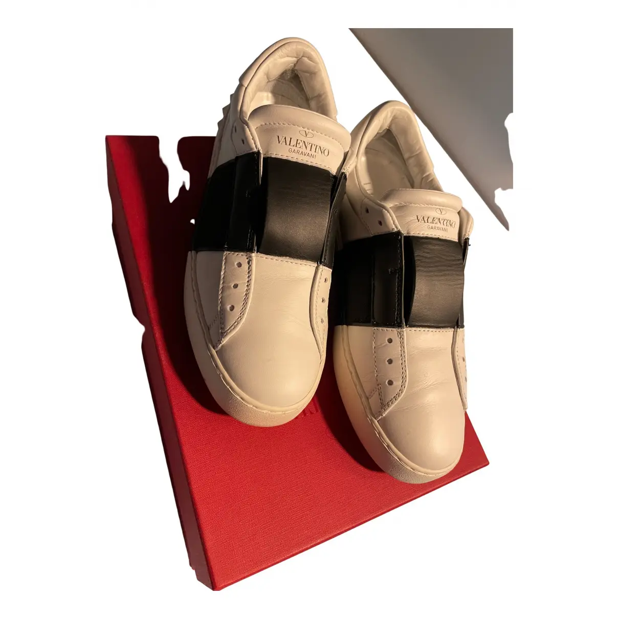 Buy Valentino Garavani Open leather trainers online