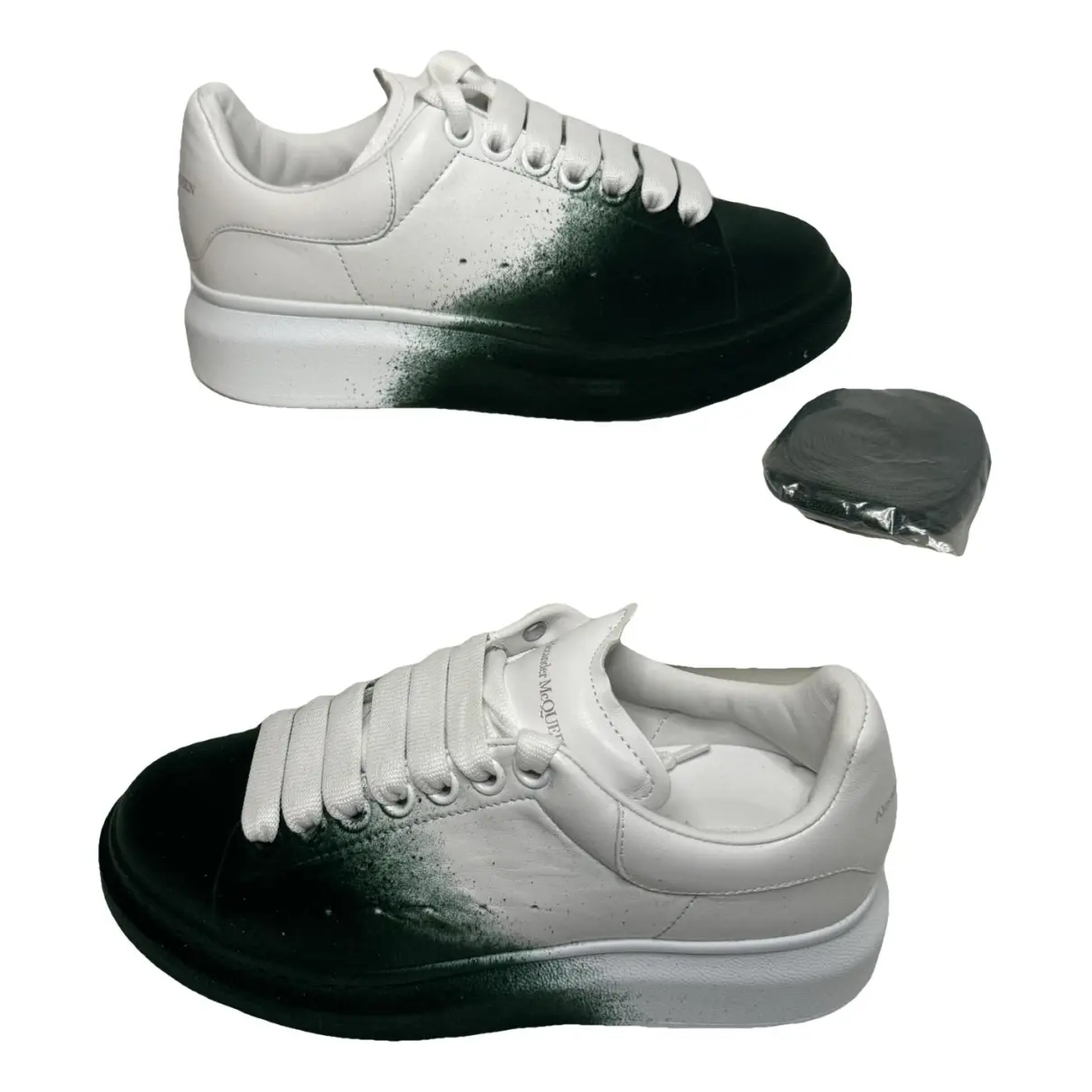 Oversize leather trainers