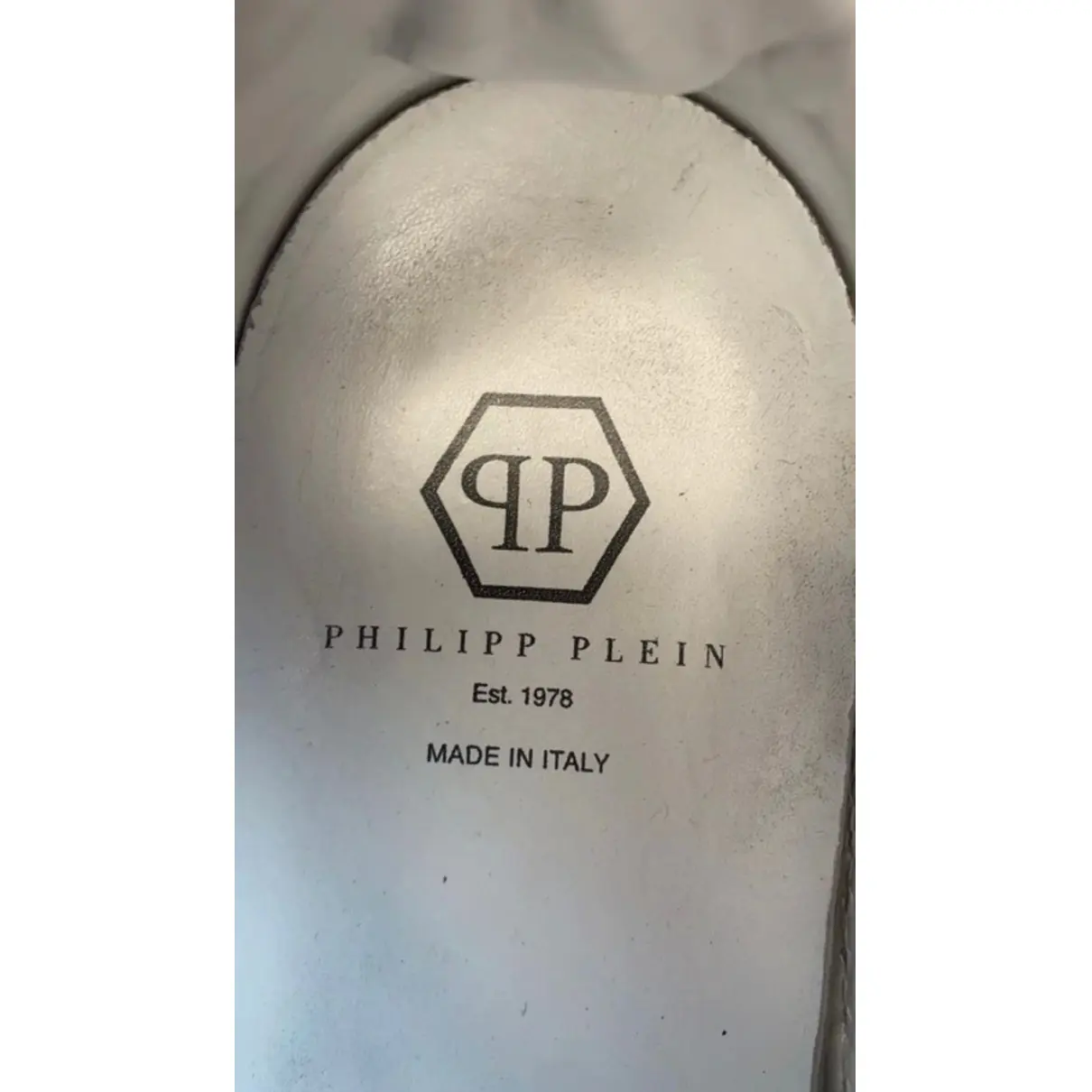 Leather low trainers Philipp Plein