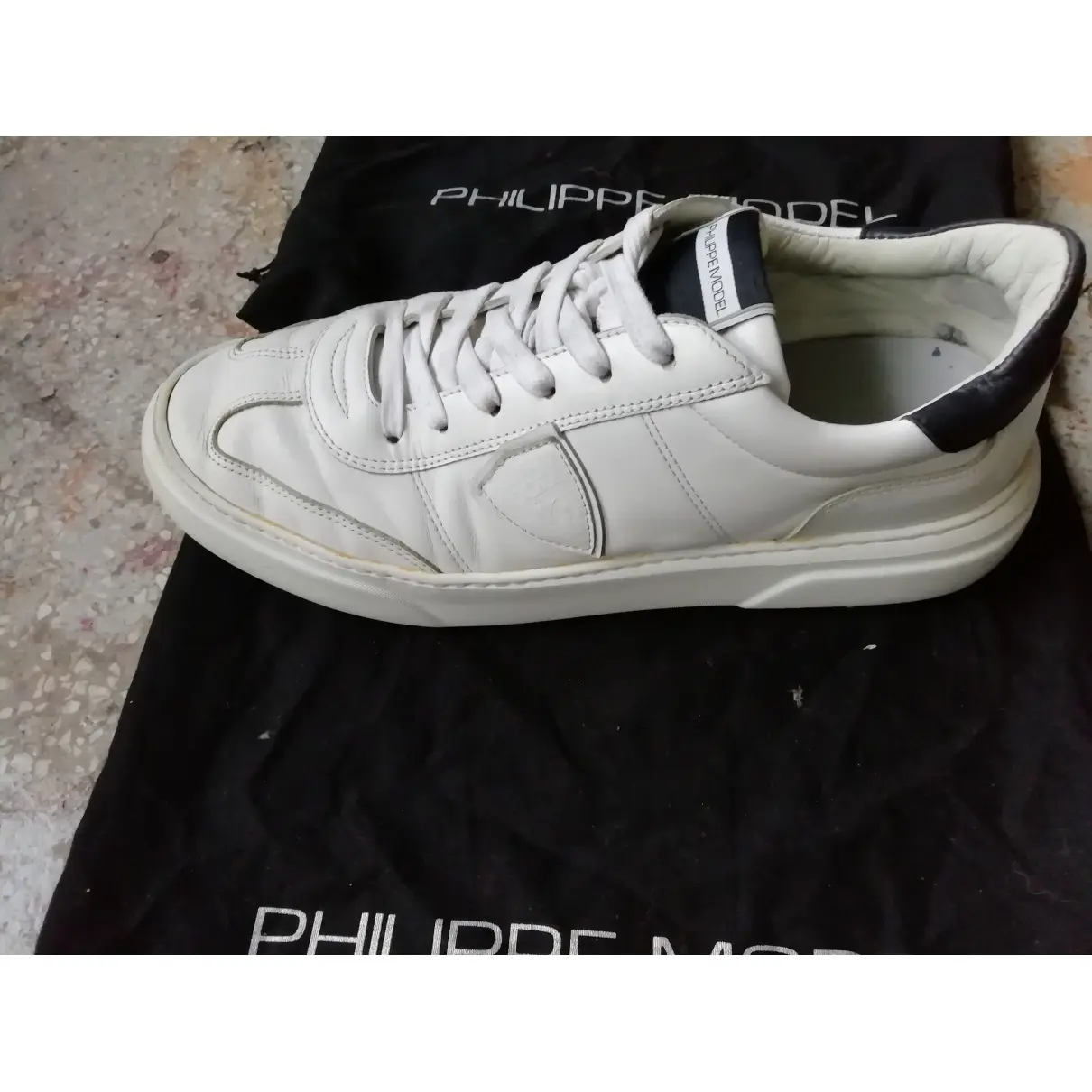 Buy Philippe Model Leather low trainers online