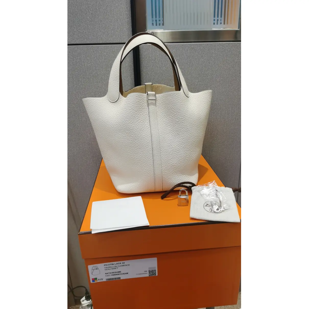 Picotin leather bag Hermès