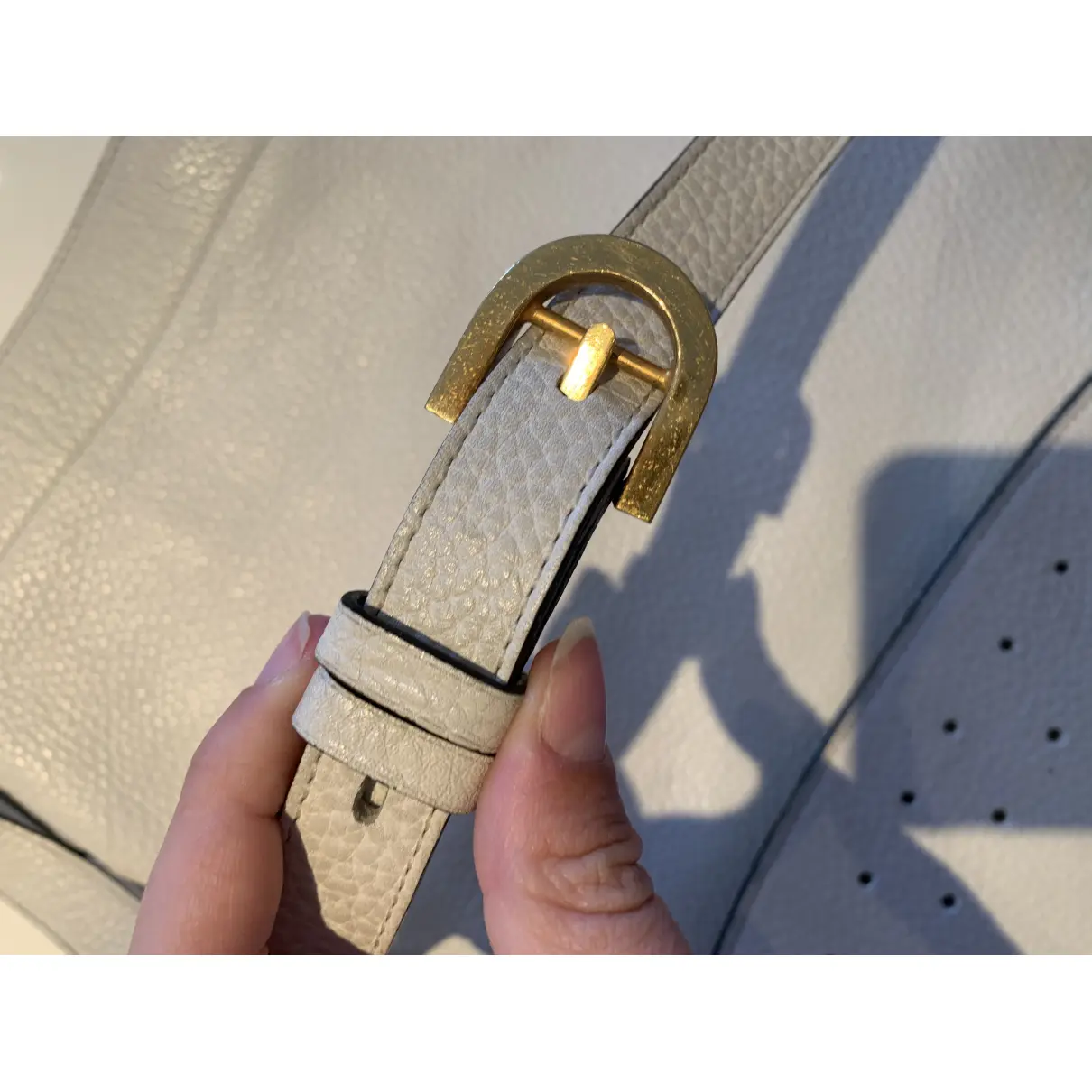 Pin leather handbag Delvaux - Vintage