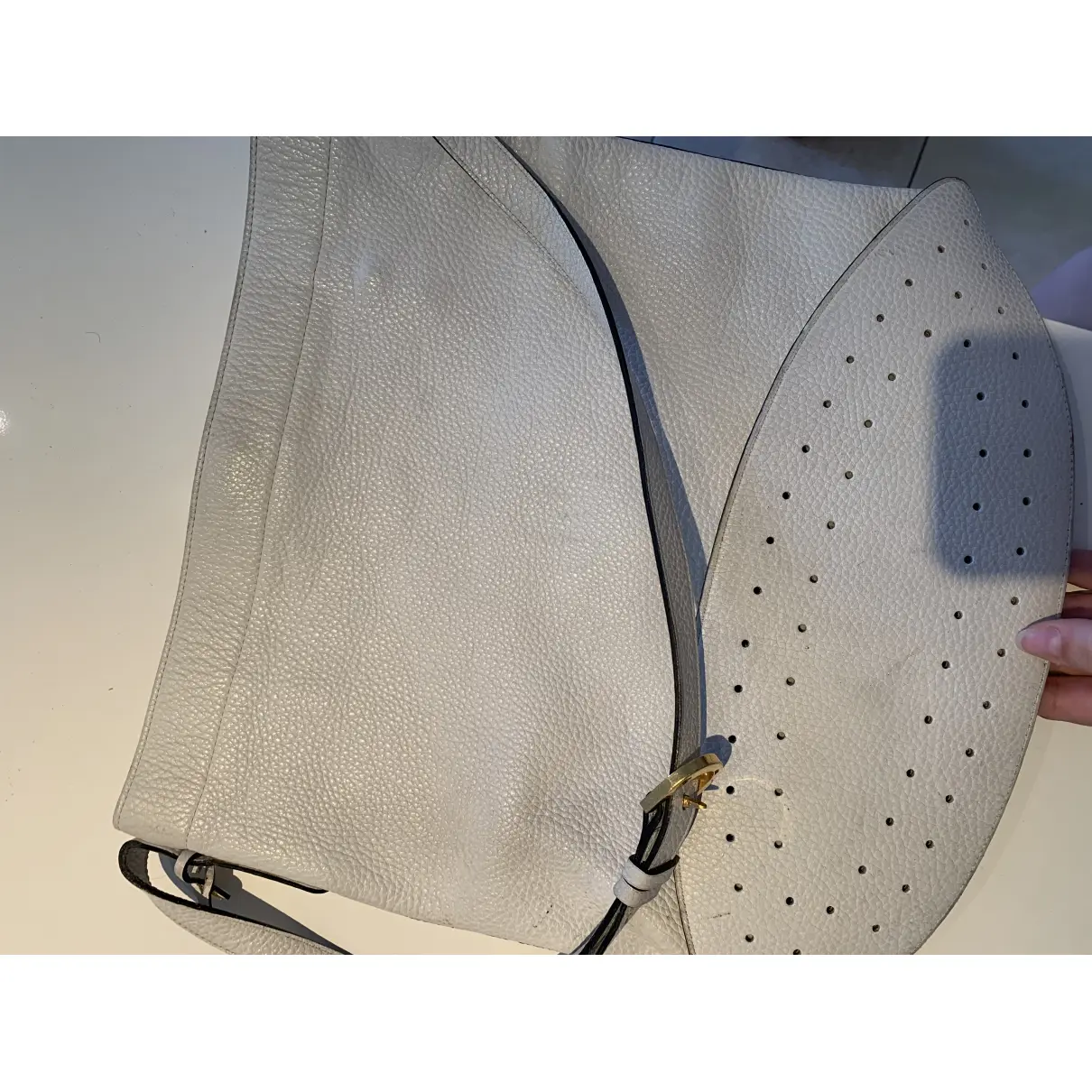 Pin leather handbag Delvaux - Vintage
