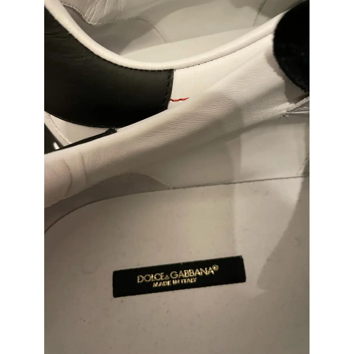 Buy Dolce & Gabbana Portofino leather low trainers online