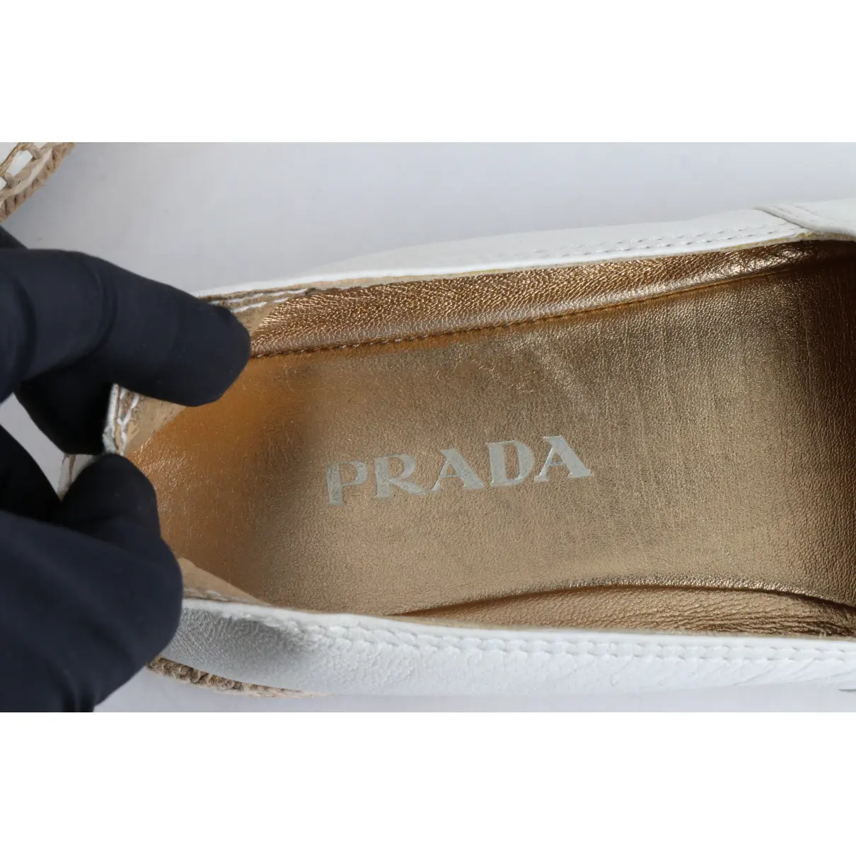 Buy Prada Leather espadrilles online