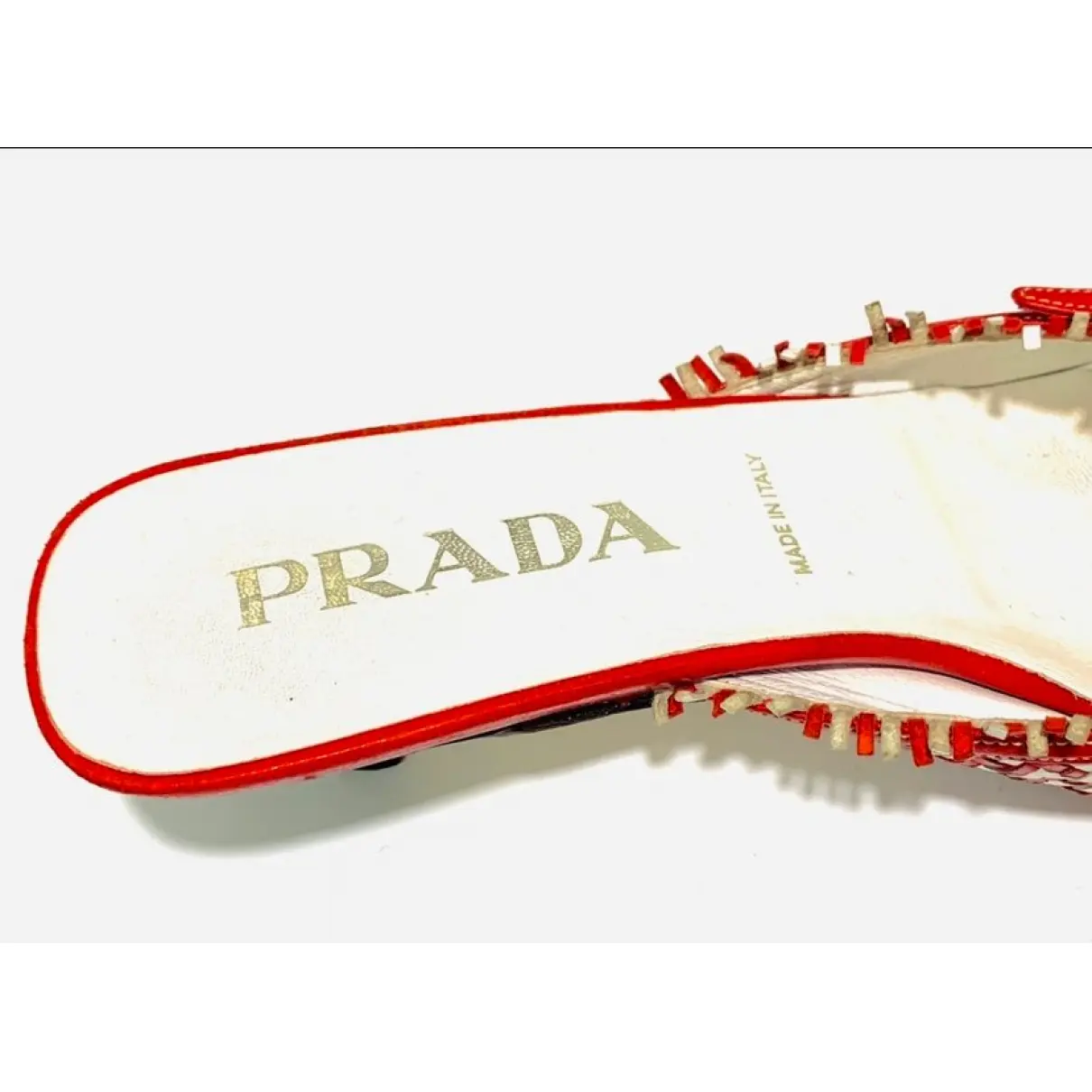 Buy Prada Leather mules & clogs online - Vintage