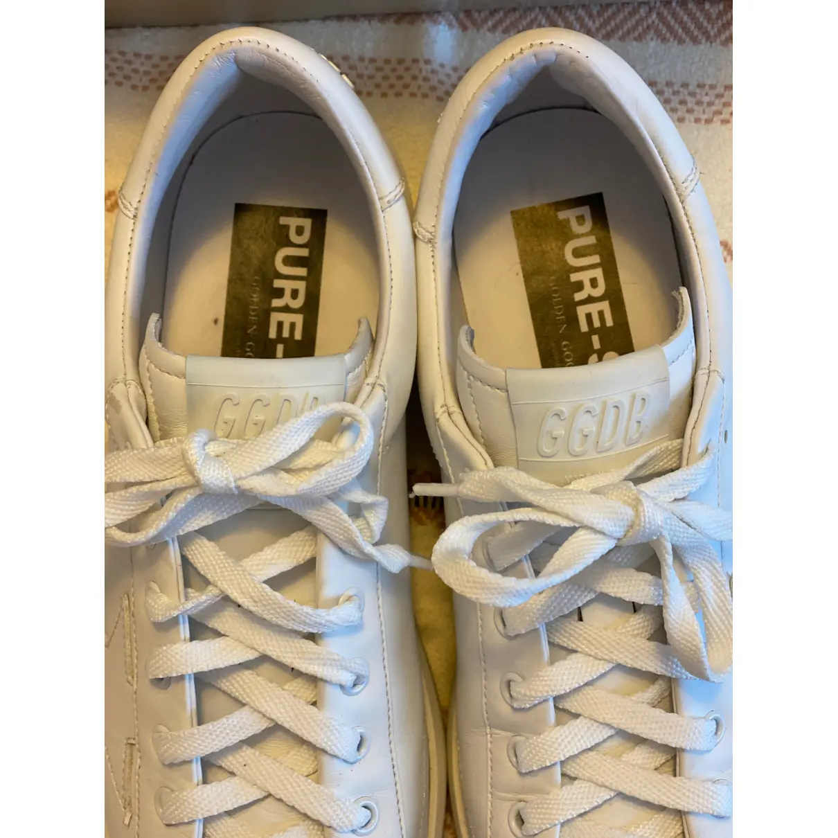 Buy Golden Goose Pure Star leather trainers online