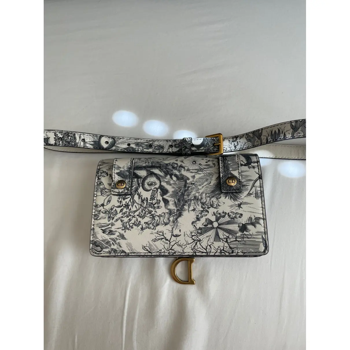 Saddle rectangular leather handbag Dior
