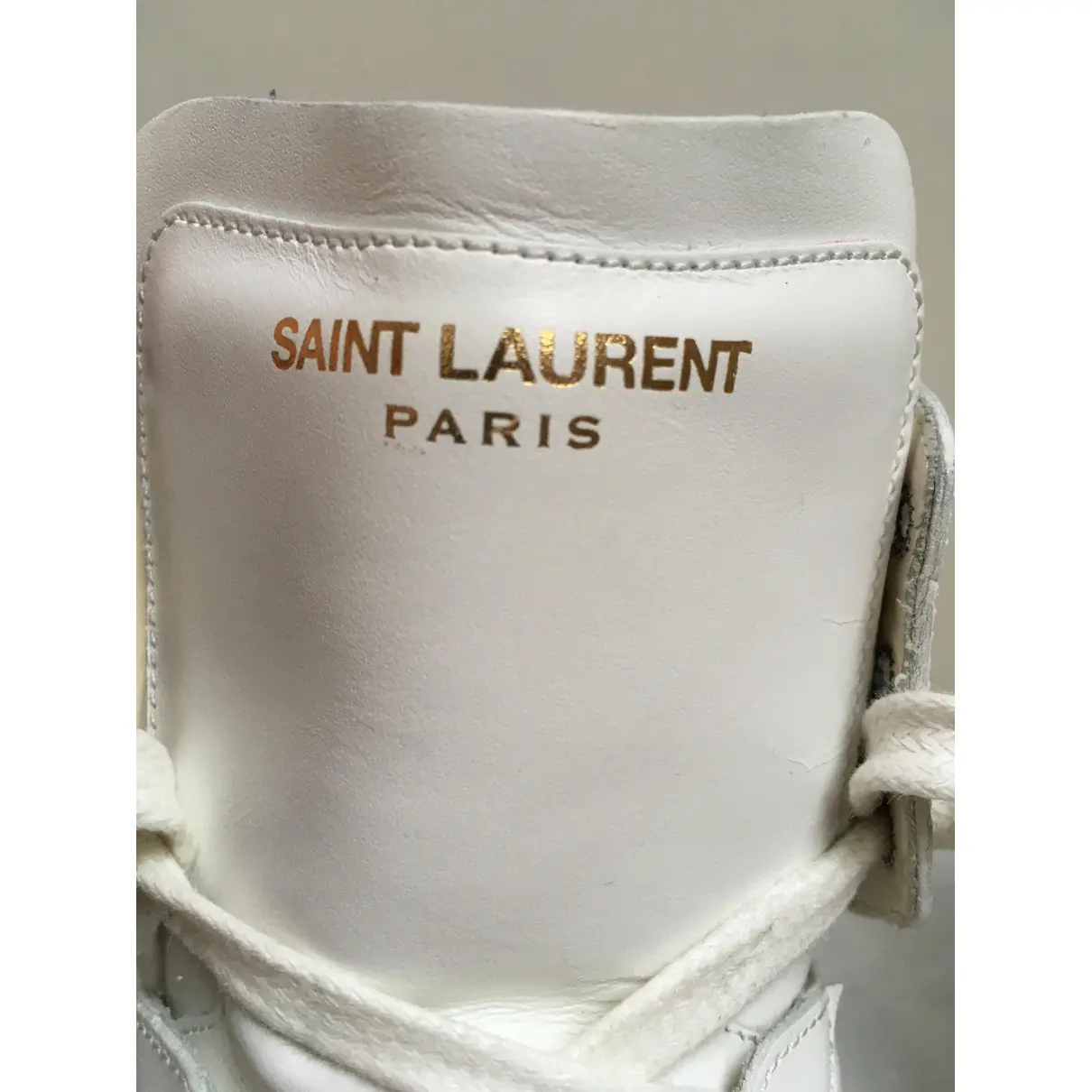 Leather trainers Saint Laurent