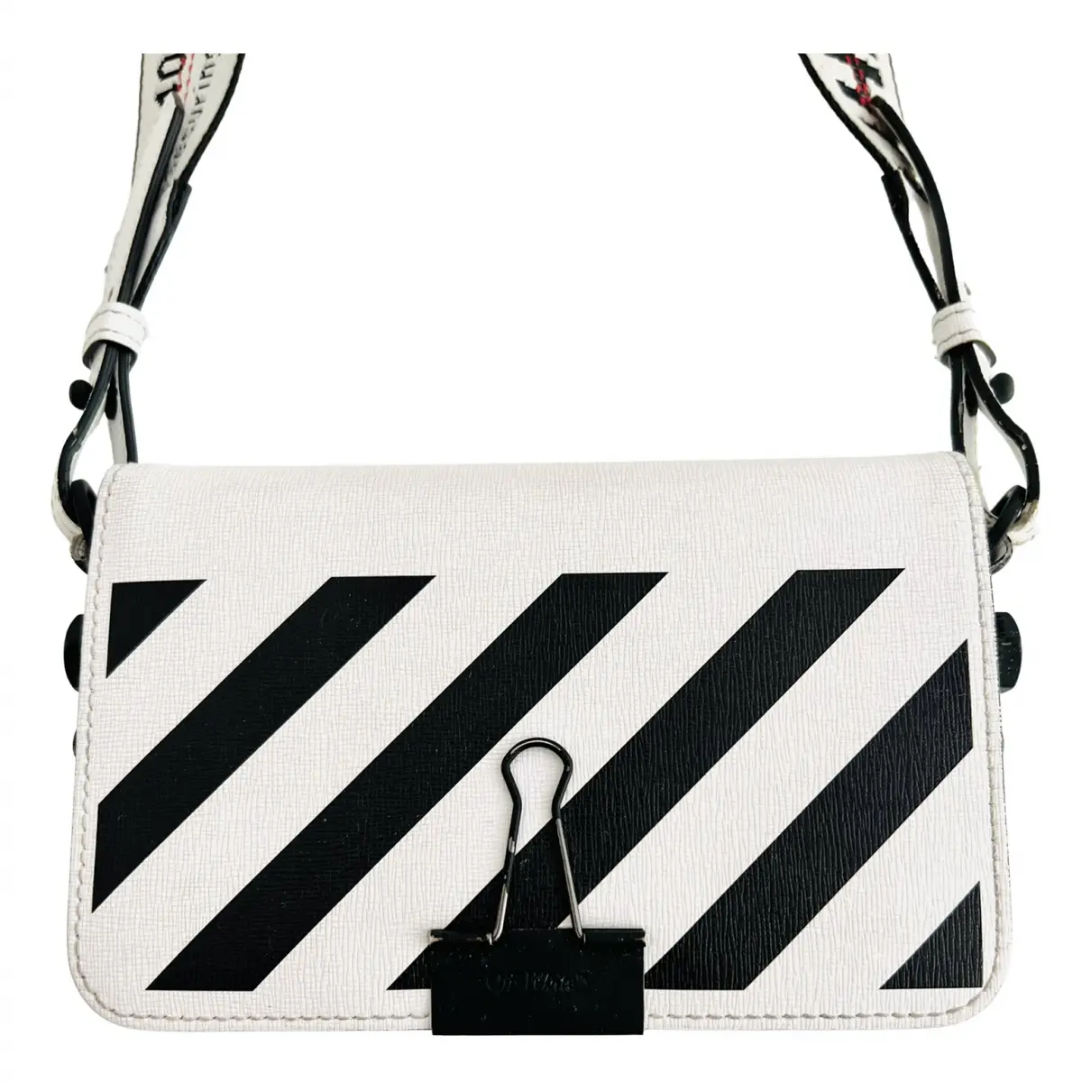 Sculpture leather crossbody bag Off-White