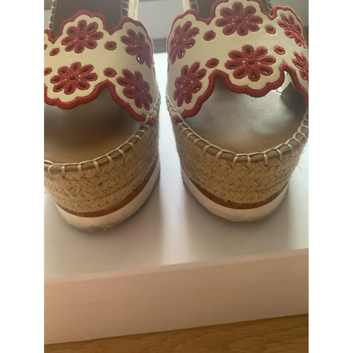 Buy See by Chloé Leather espadrilles online