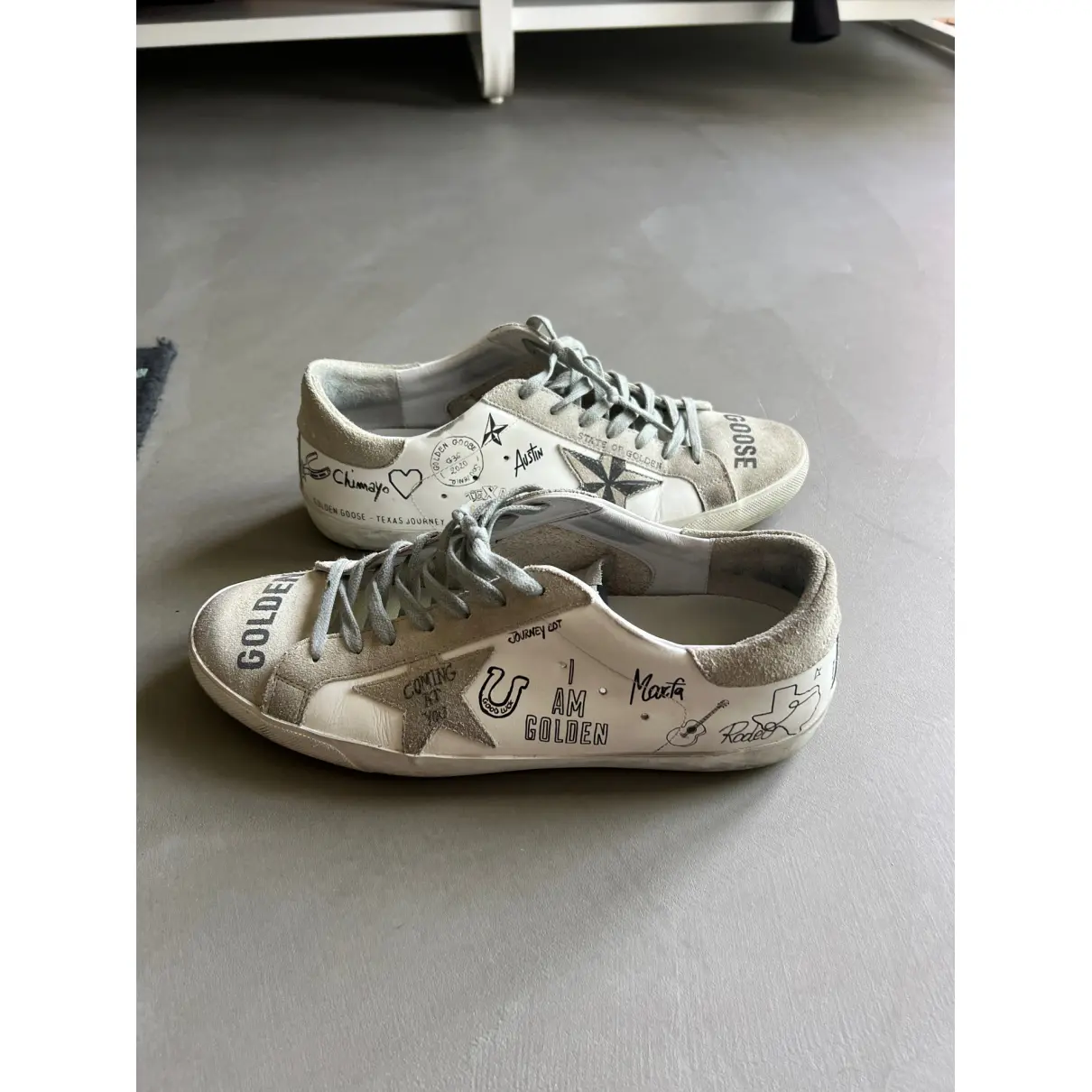 Superstar leather low trainers Golden Goose