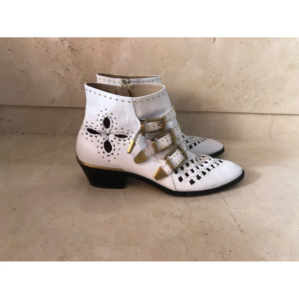 Susanna leather ankle boots Chloé