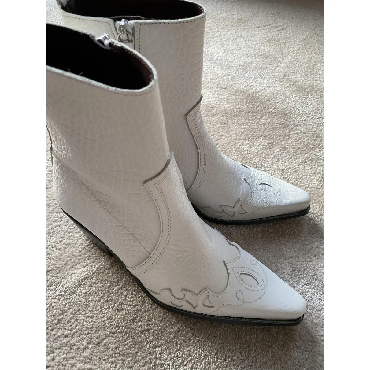 Buy Topshop Leather cowboy boots online