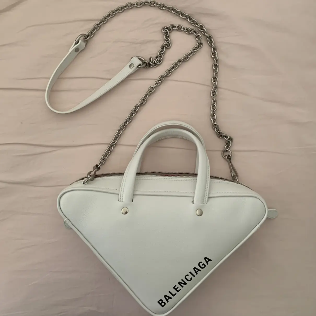 Triangle leather handbag Balenciaga