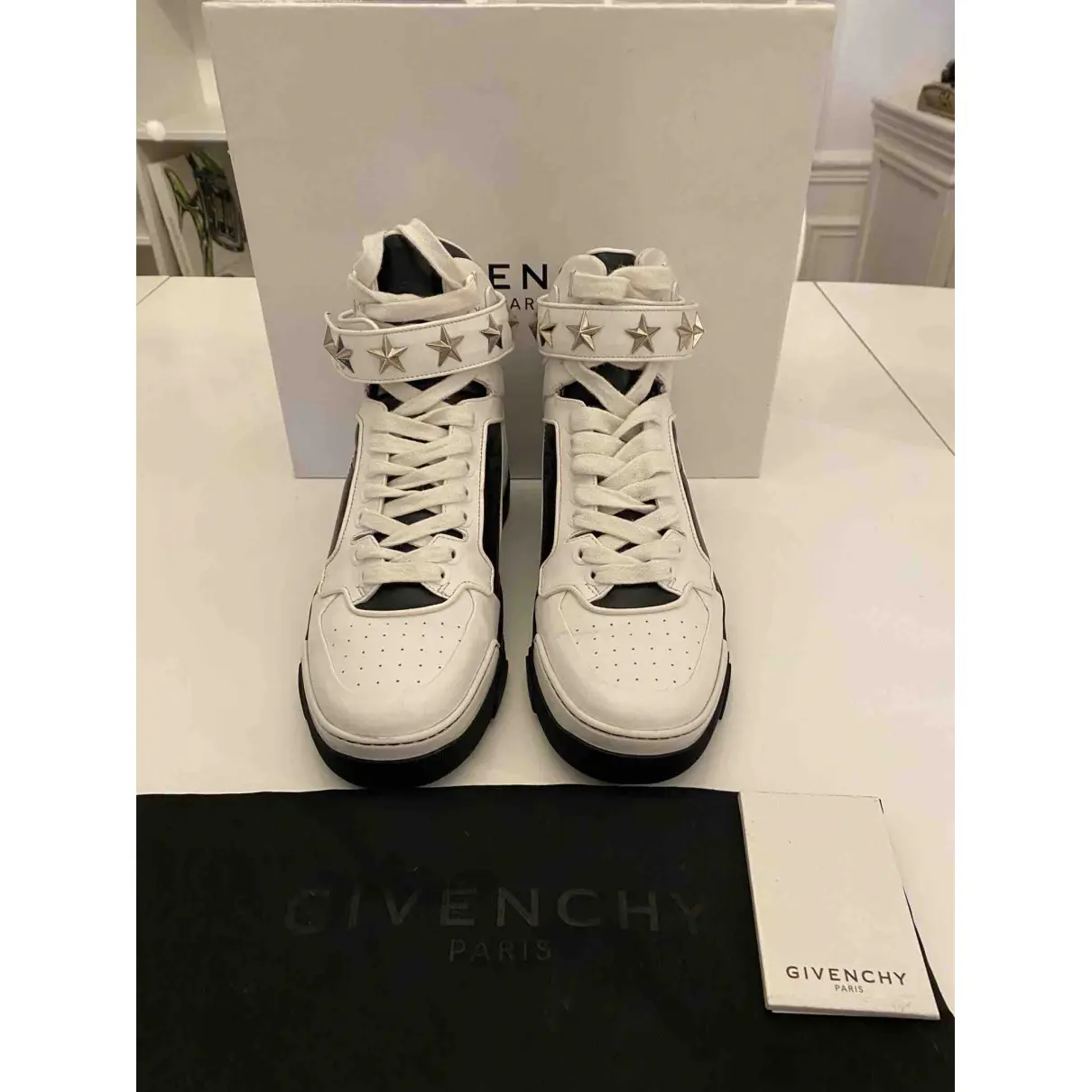 Buy Givenchy Tyson leather high trainers online