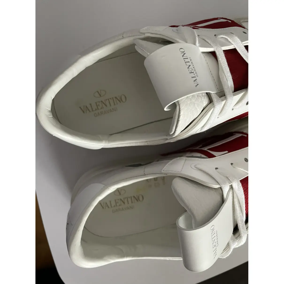 Buy Valentino Garavani Leather low trainers online