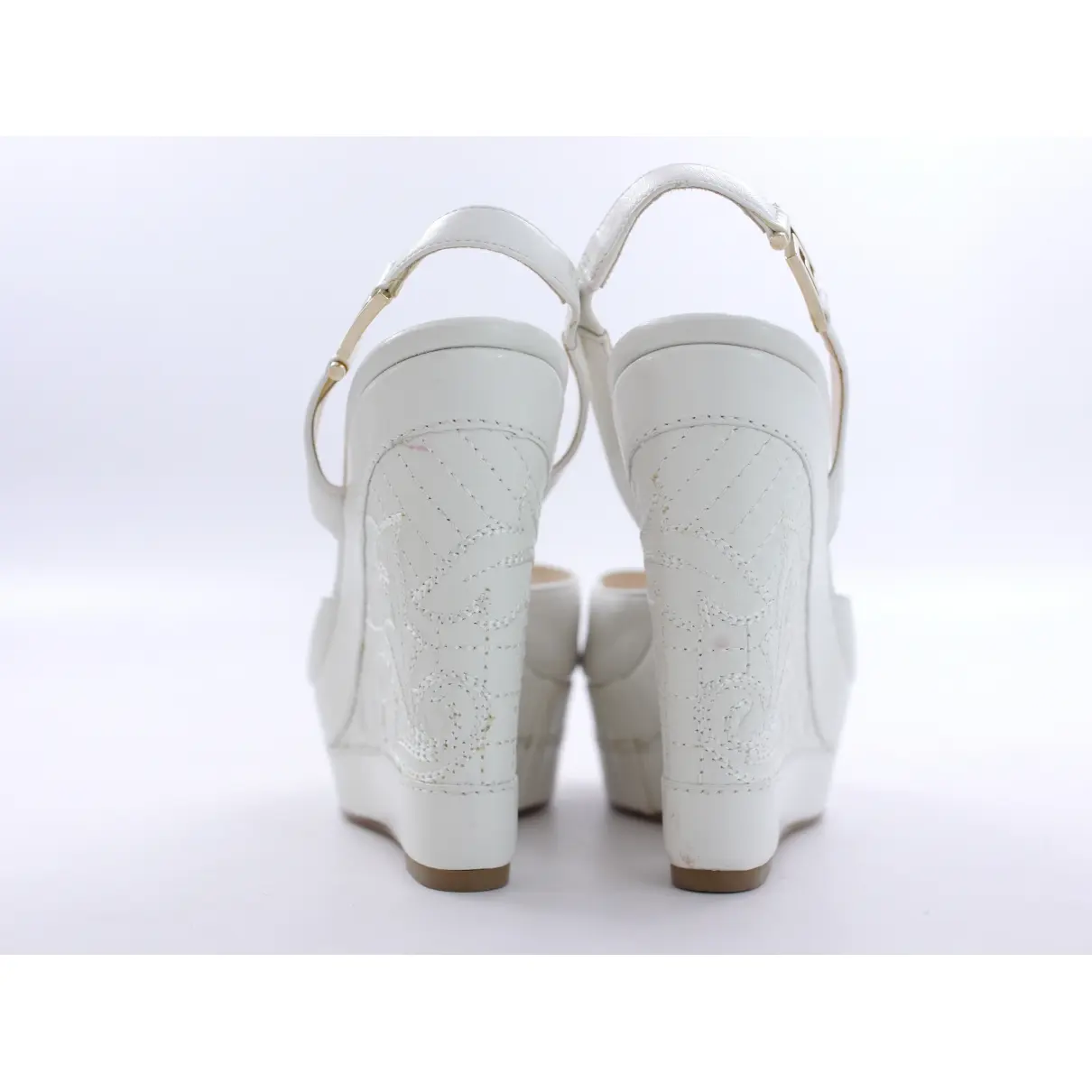 Buy Versace White Leather Heels online