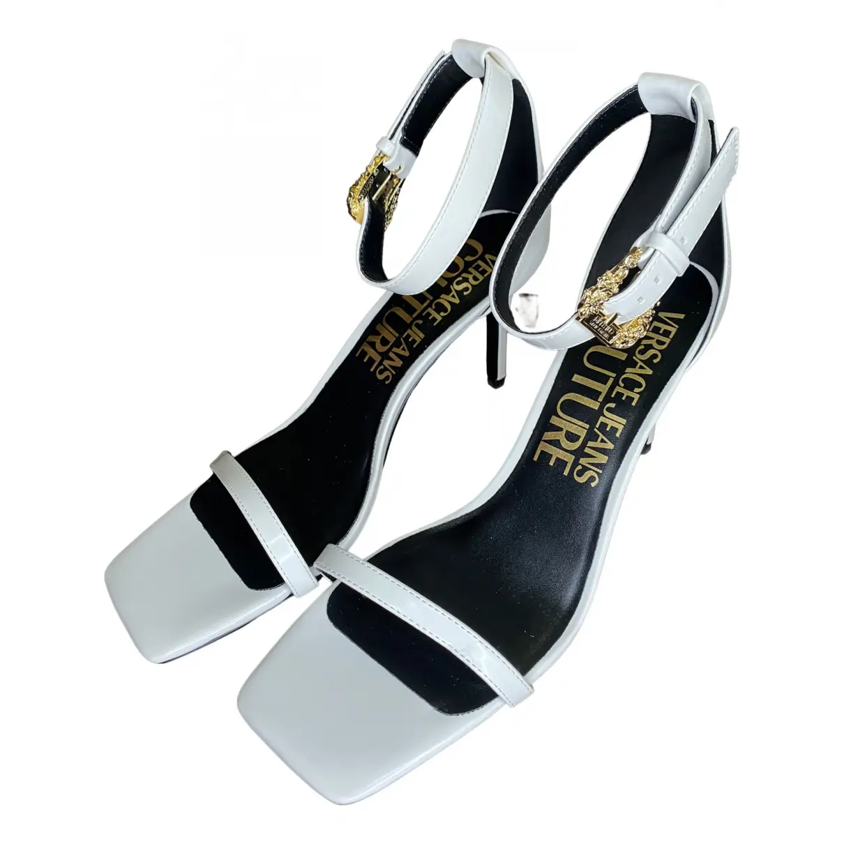 Leather sandals Versace Jeans Couture