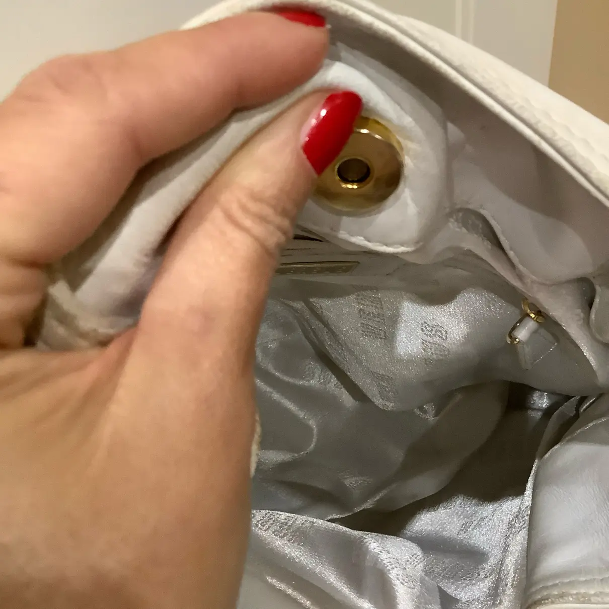 Leather handbag Versus - Vintage