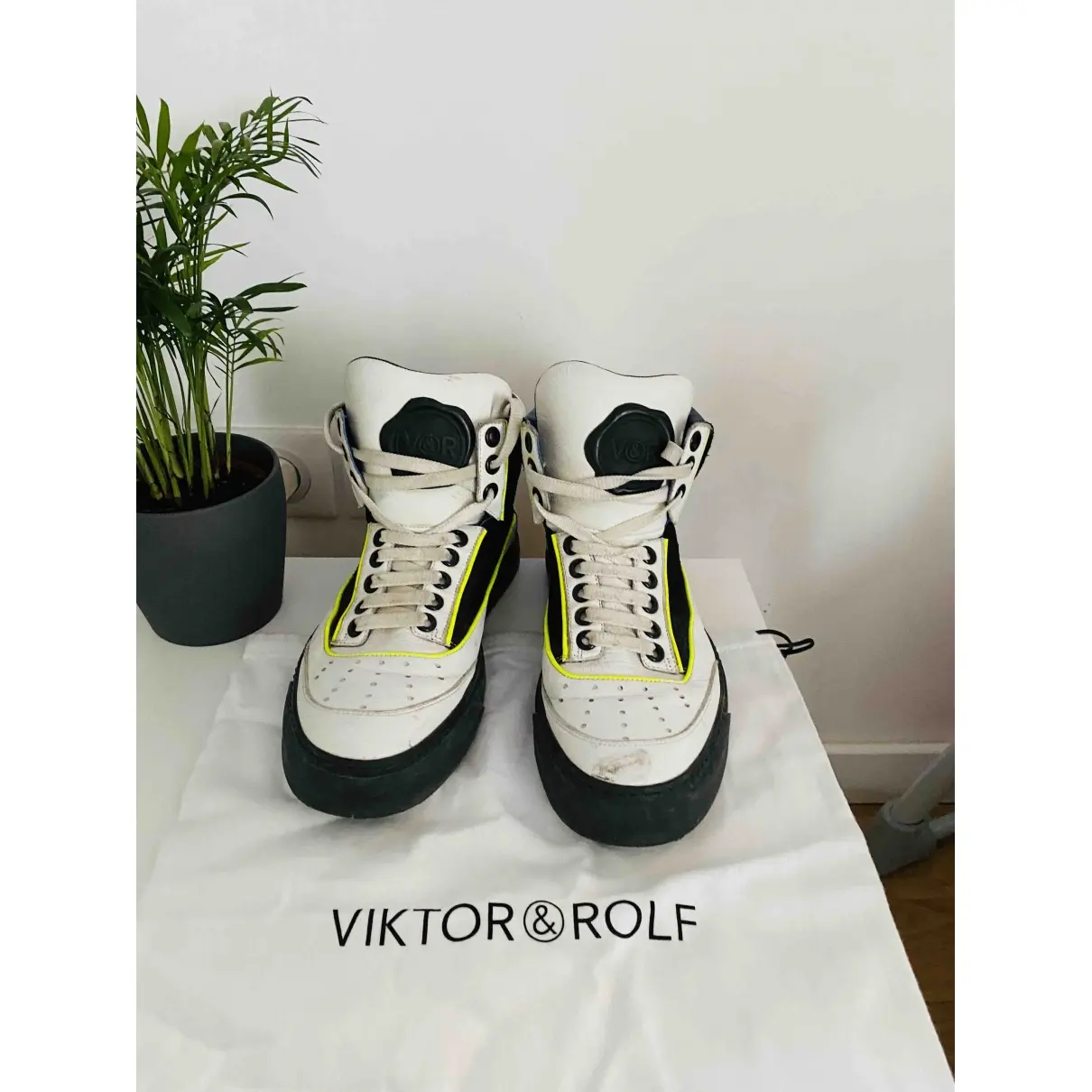 Buy Viktor & Rolf Leather high trainers online