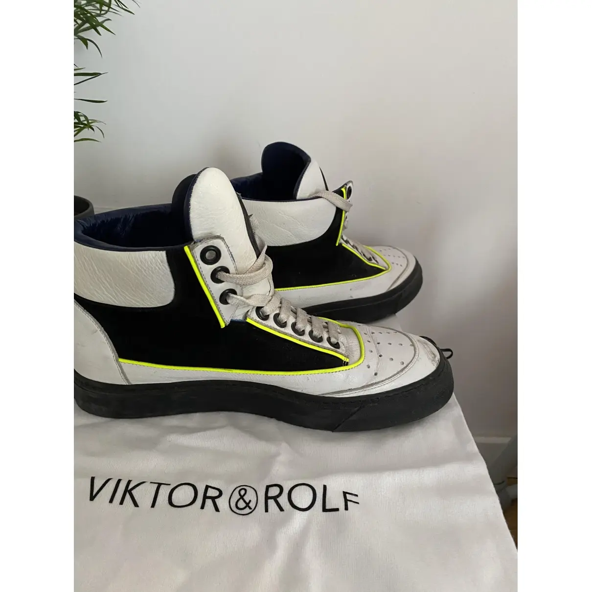 Leather high trainers Viktor & Rolf