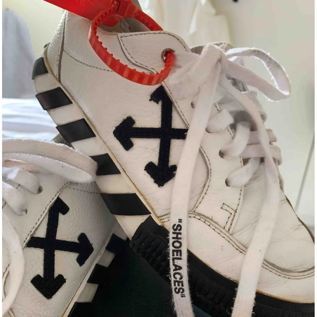 Buy Off-White Vulc leather trainers online