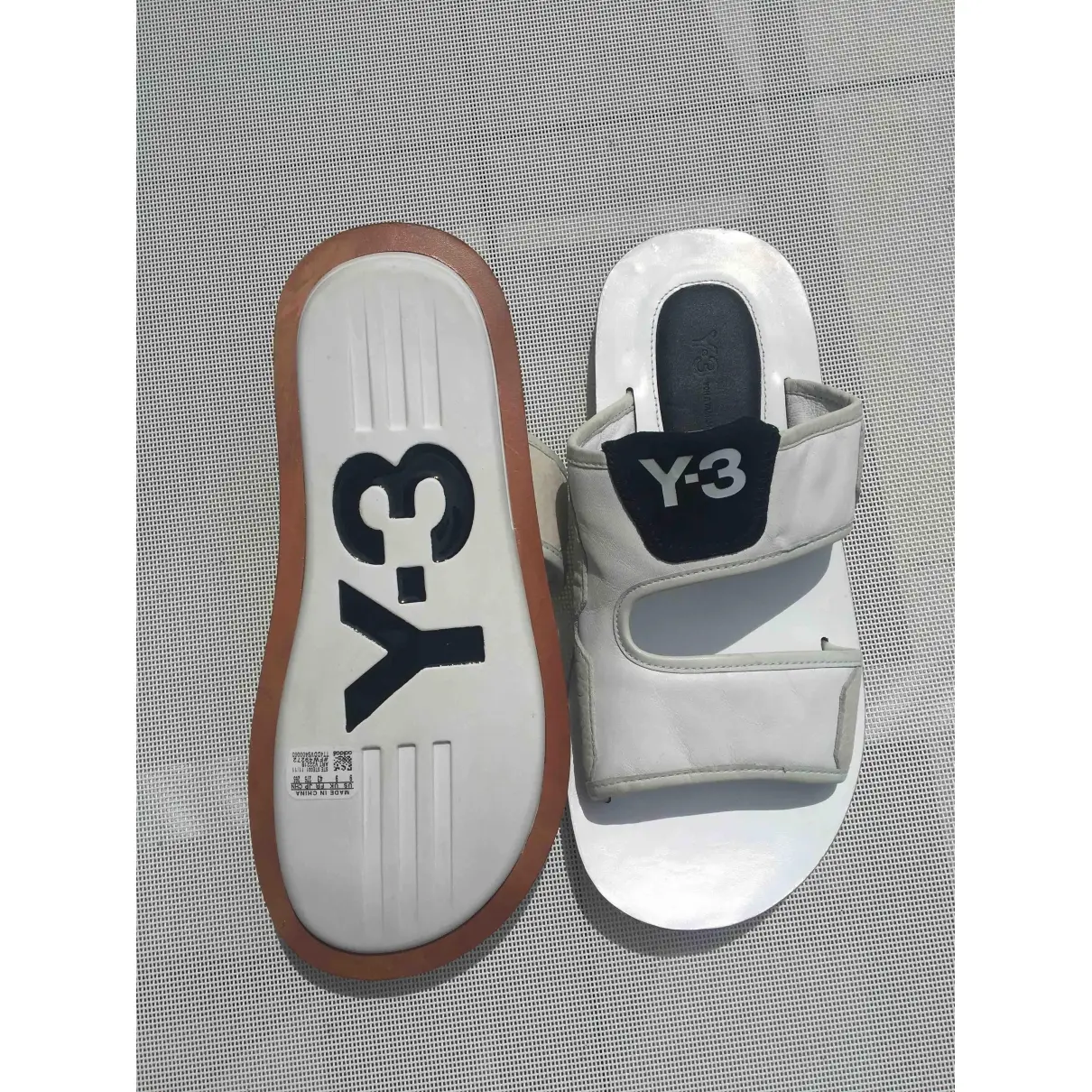 Y-3 Leather sandals for sale