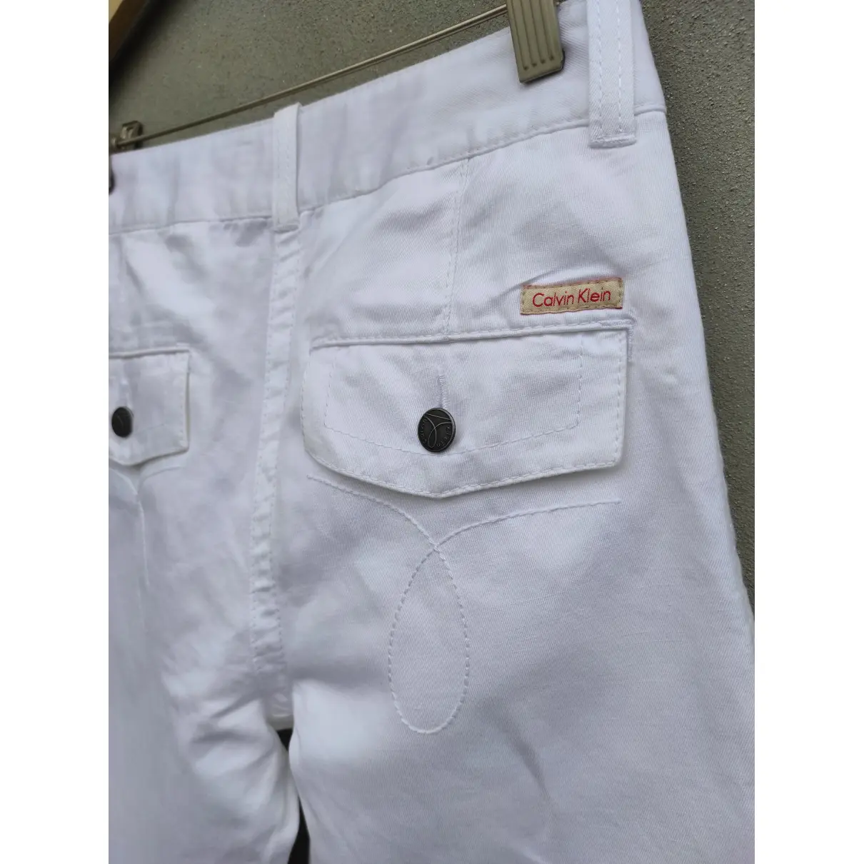 Linen large pants CALVIN KLEIN JEANS - Vintage