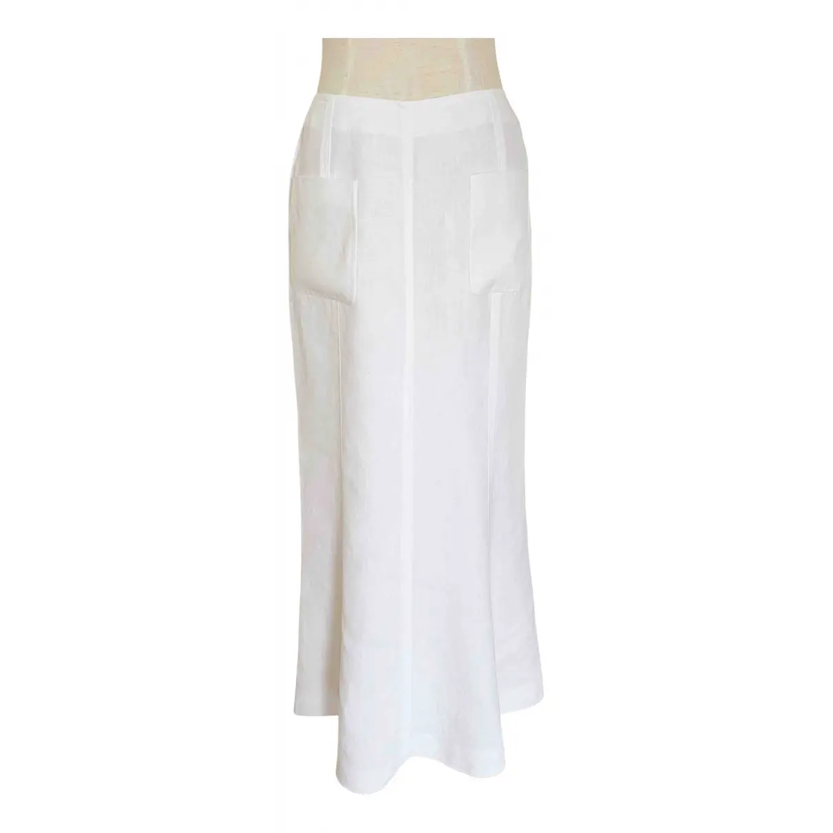 Linen mid-length skirt Chanel