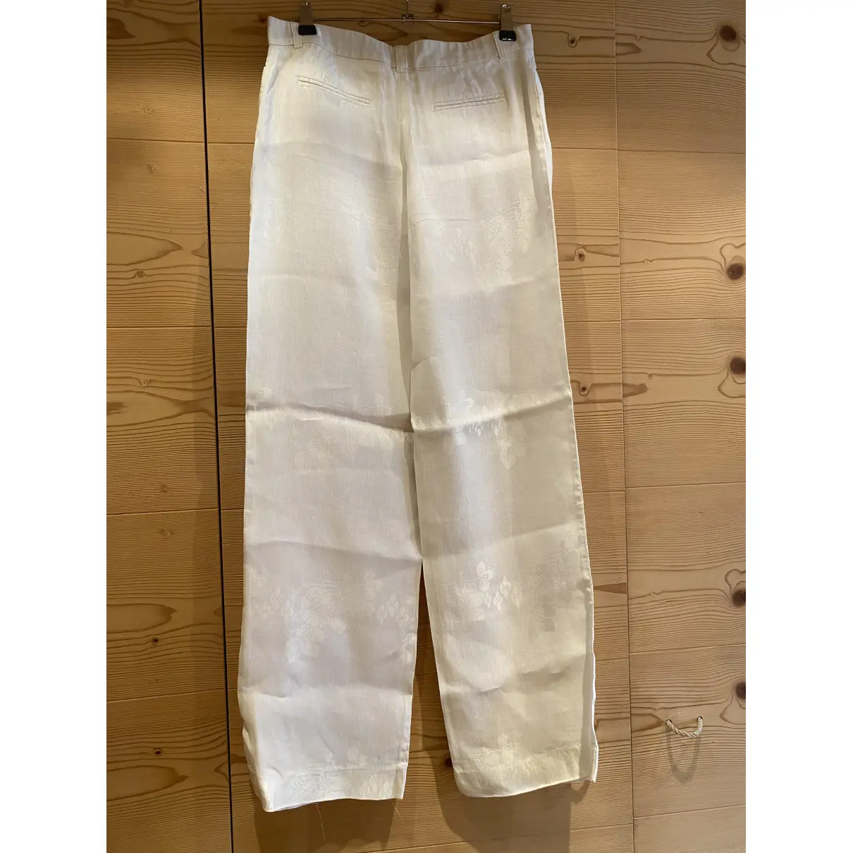 Buy Emporio Armani Linen straight pants online