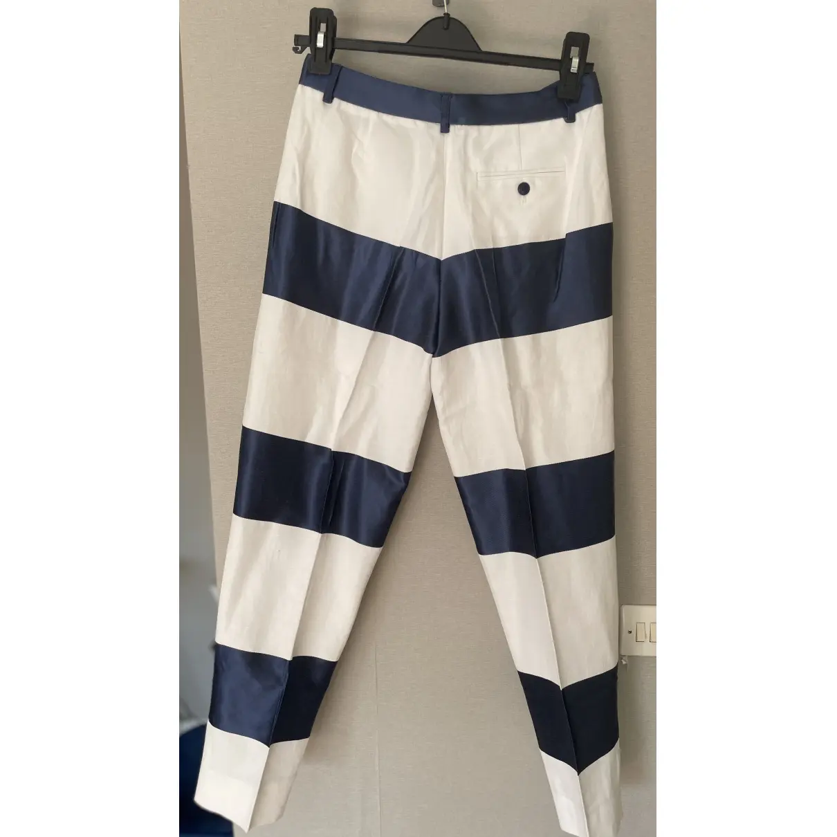 Buy Emporio Armani Linen straight pants online