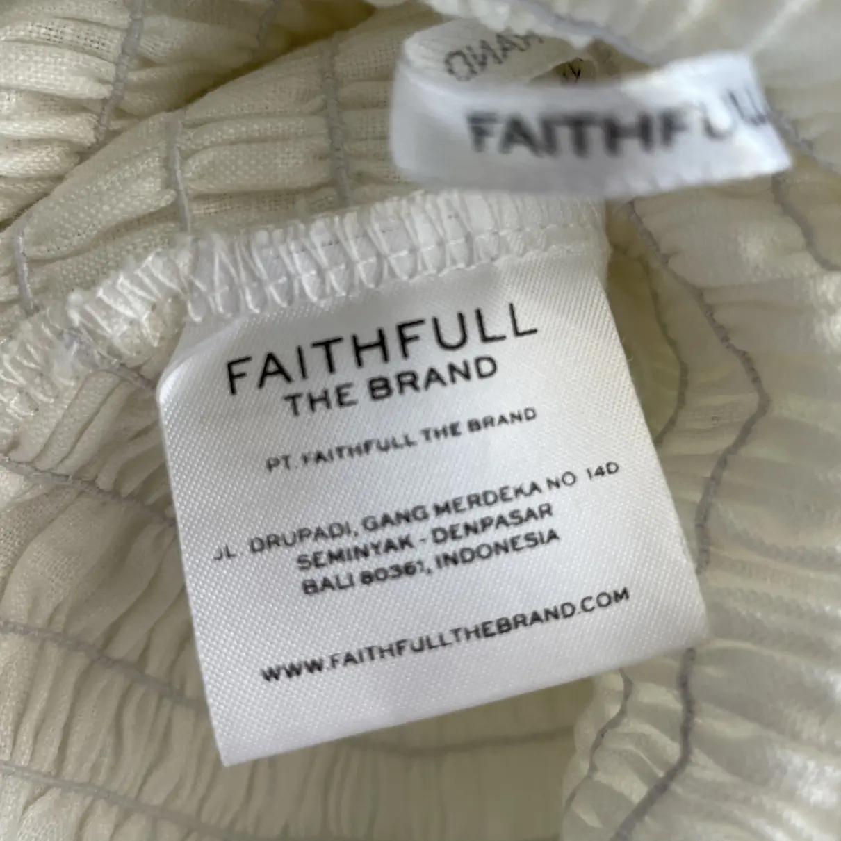 Linen mini dress Faithfull The Brand