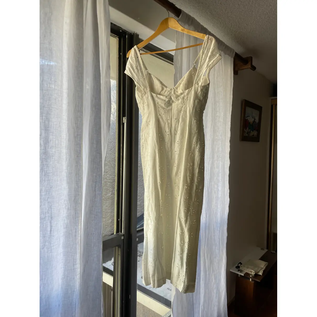 Buy Jacquemus L'Amour linen mid-length dress online