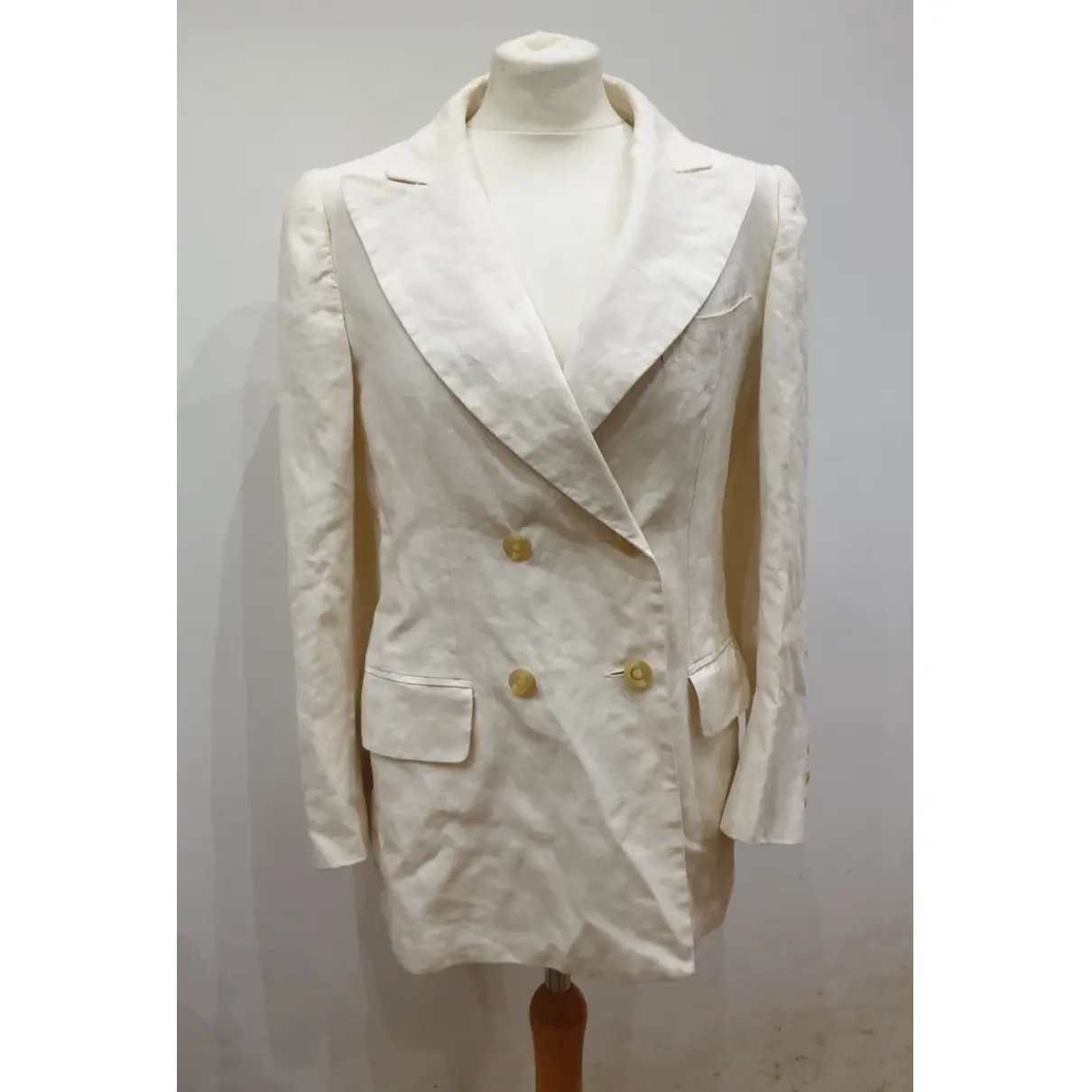 Linen blazer Moschino Cheap And Chic - Vintage
