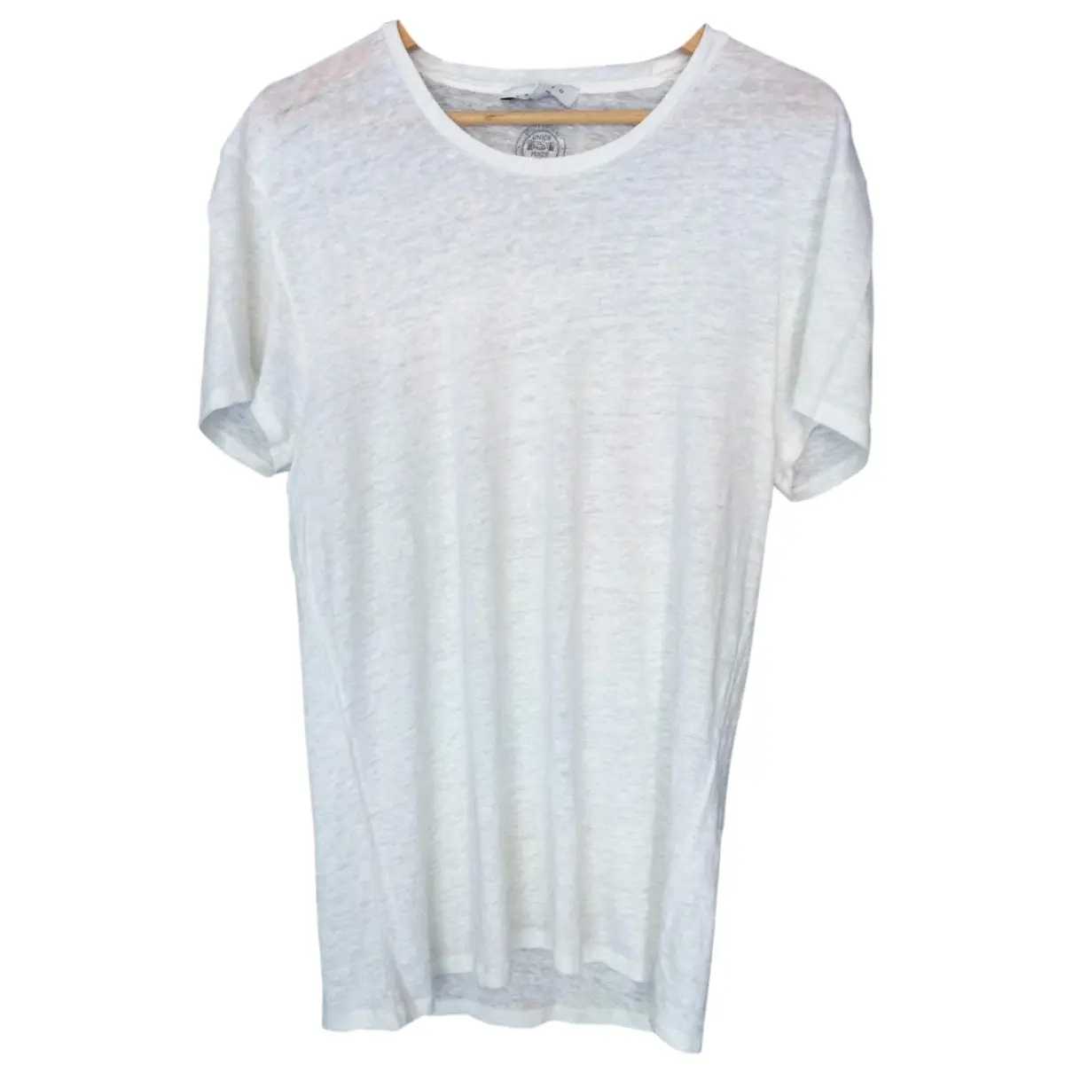 White Linen T-shirt Sandro