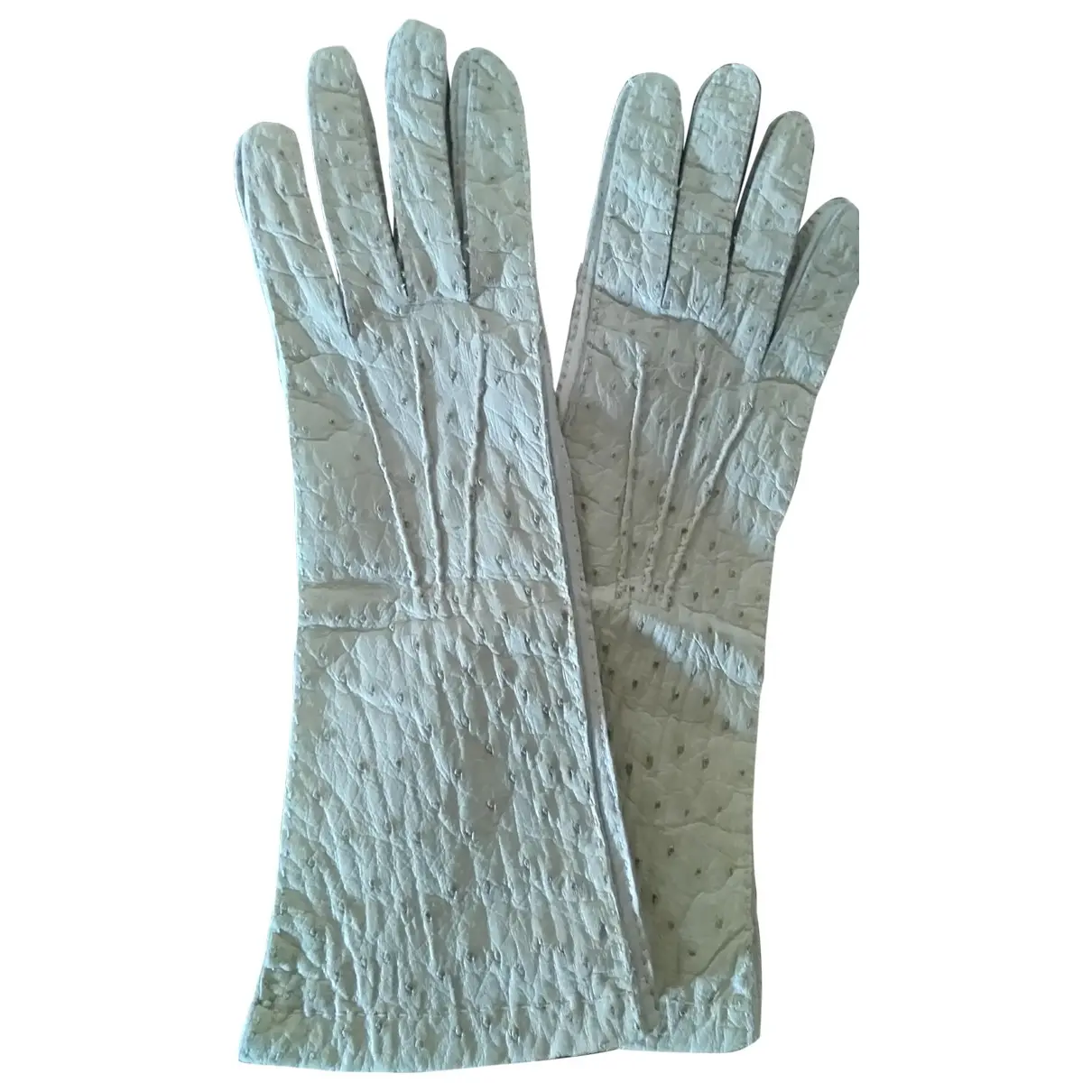 Ostrich gloves Prada