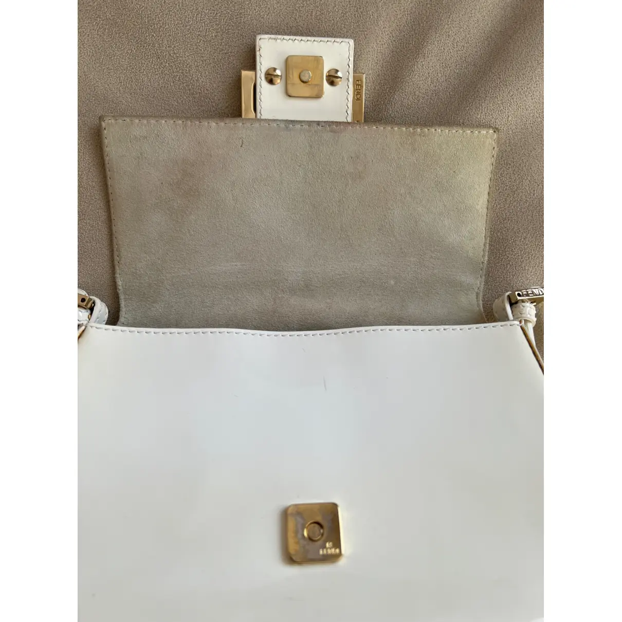 Baguette patent leather handbag Fendi