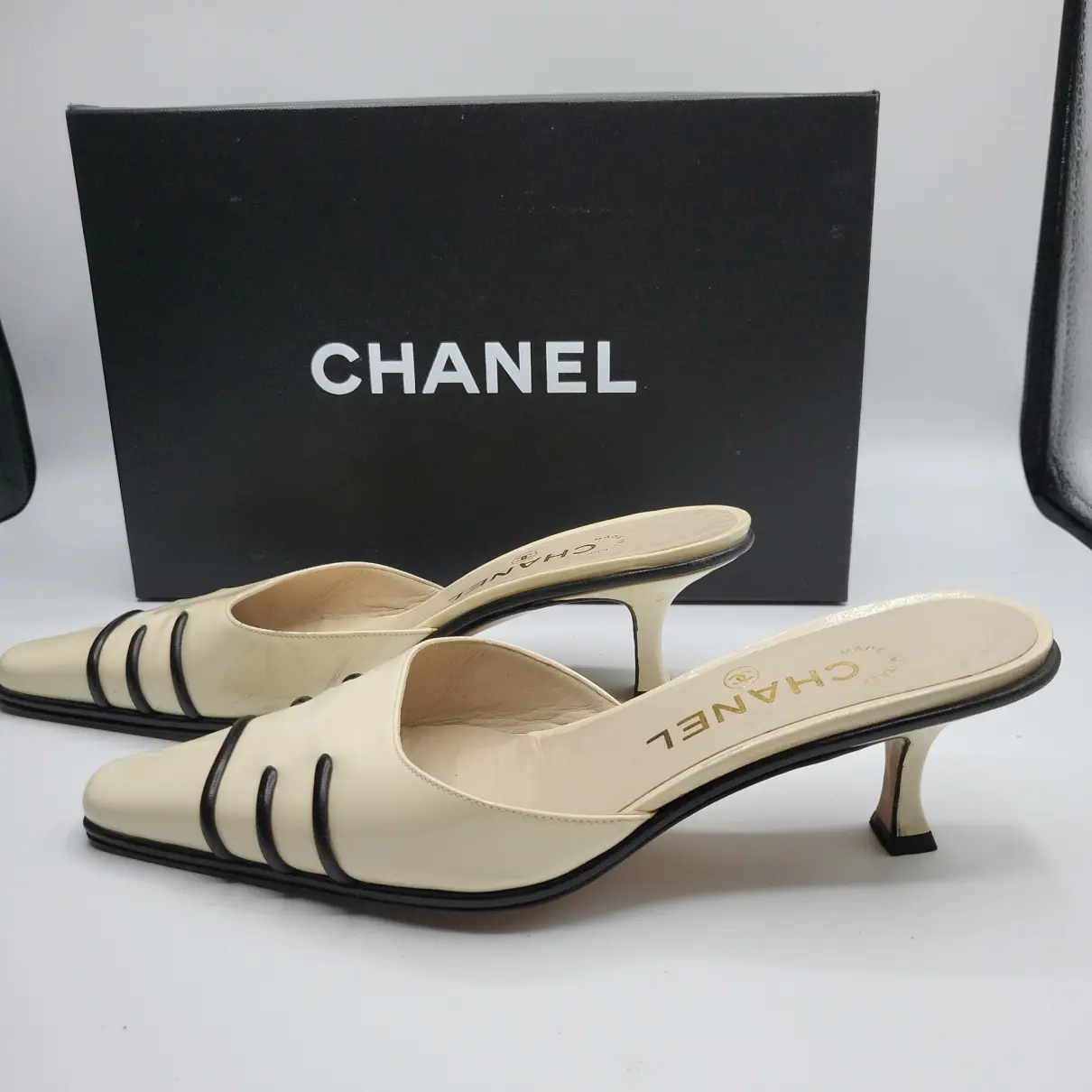 Buy Chanel Patent leather mules online