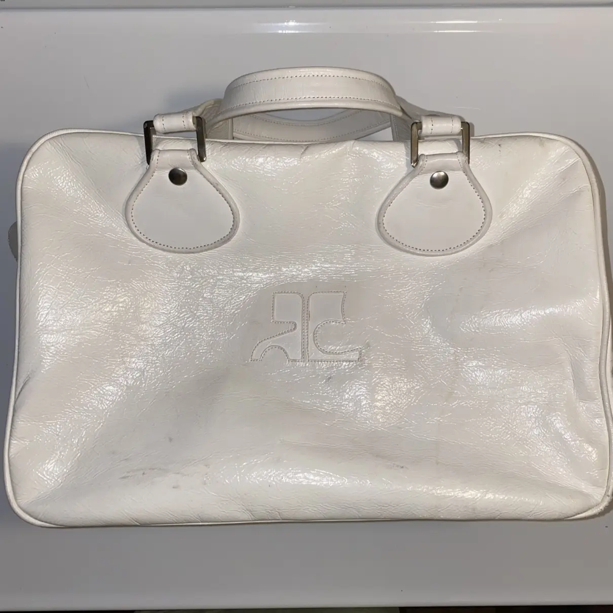 Courrèges Patent leather tote for sale