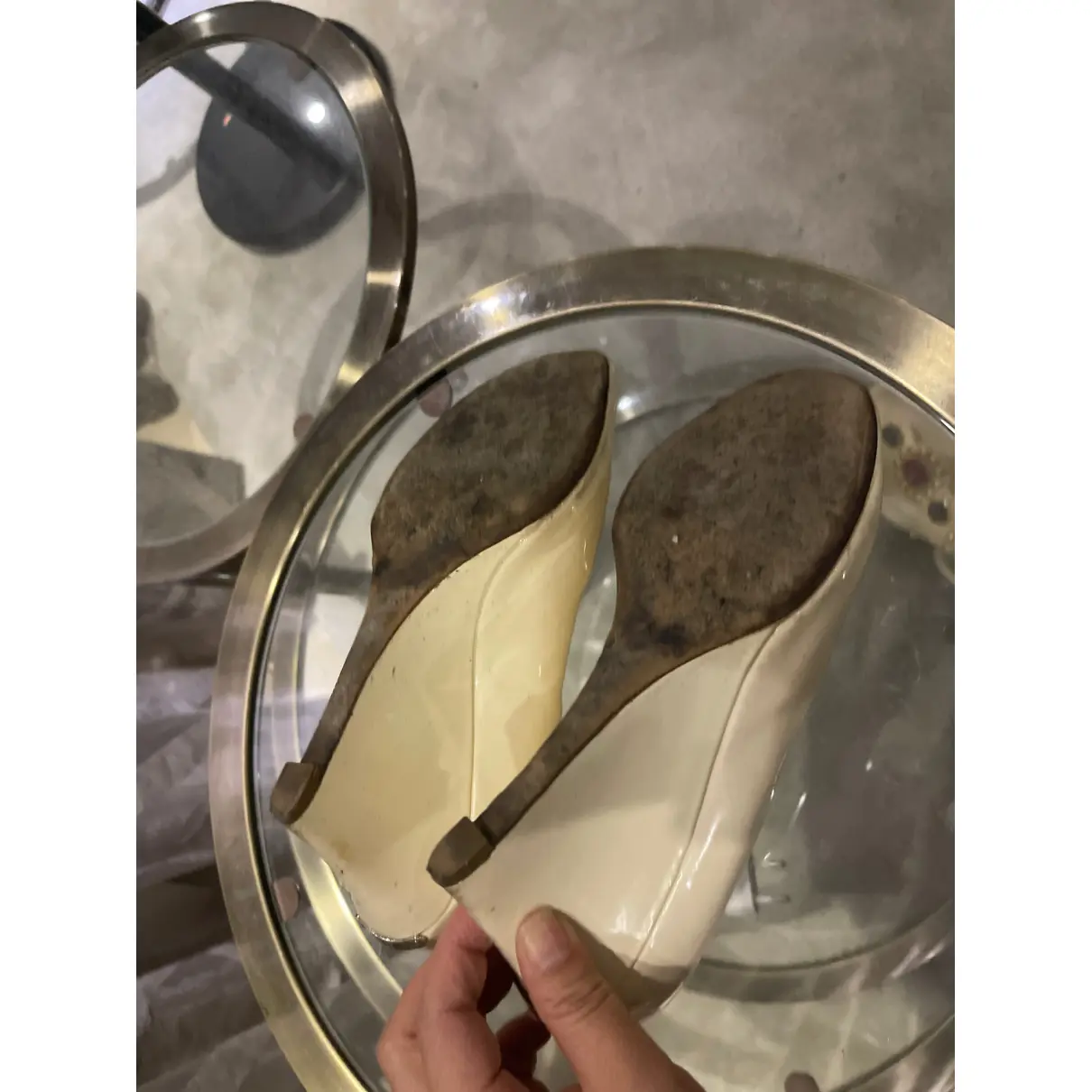 D-Mesure patent leather heels Dior