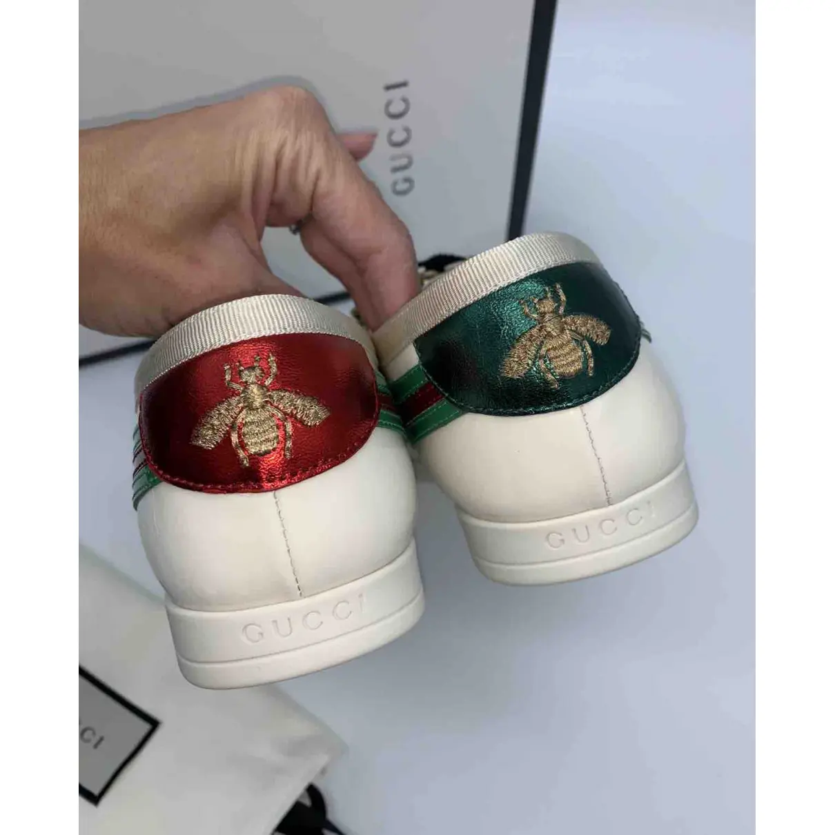Falacer patent leather trainers Gucci