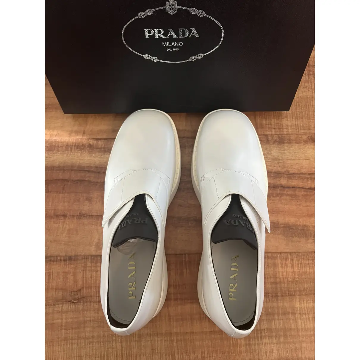 Patent leather flats Prada