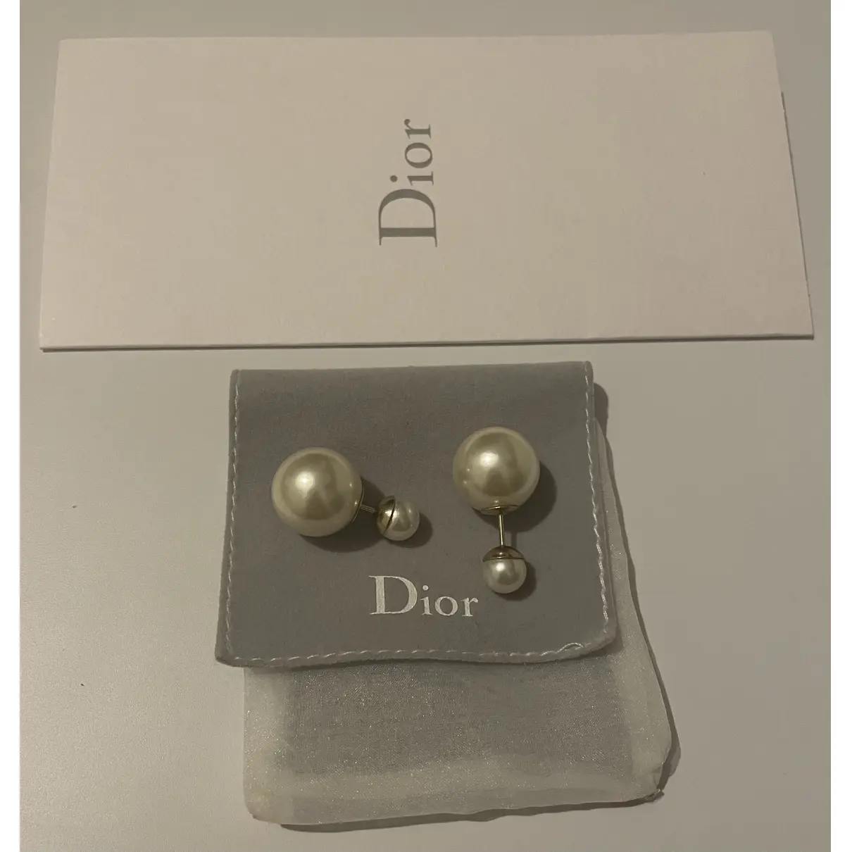 Tribal pearls earrings Dior