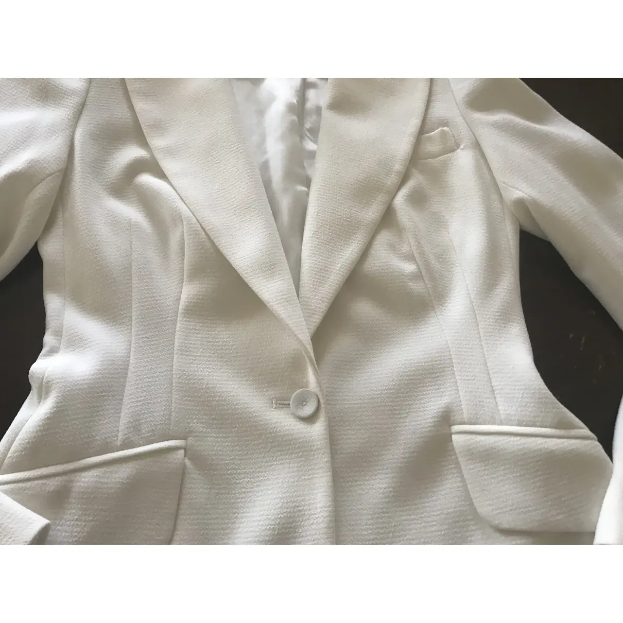 White Polyester Jacket Adolfo Dominguez
