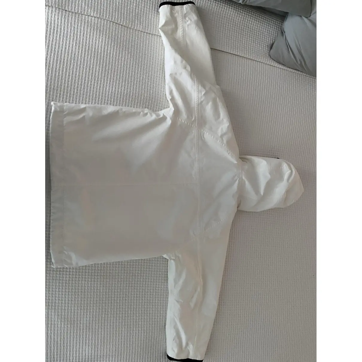 Buy Burberry White Polyester Jacket & coat online